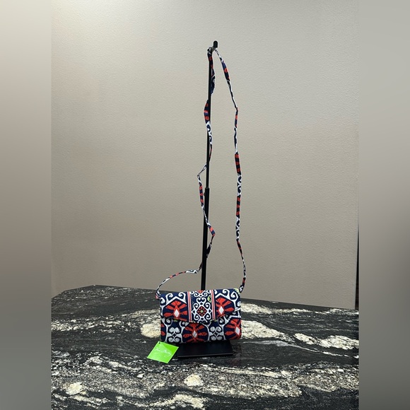 Vera Bradley Handbags - Vera Bradley Red and Blue Crossbody Bag